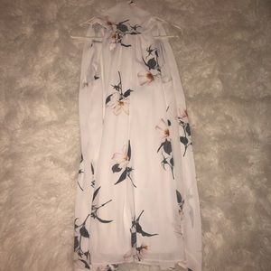 White Flowy Sleeveless Dress